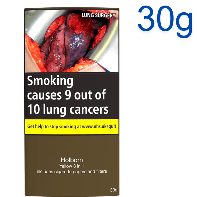 Holborn Yellow Rolling Tobacco & Cigarette Paper 30G