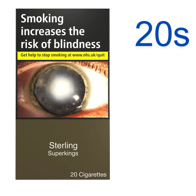 Sterling Superkings Red Cigarettes, 20s