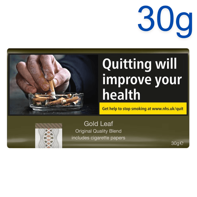 Gold Leaf JPS Quality Blend Tobacco &amp; Cigarette Papers, 30g