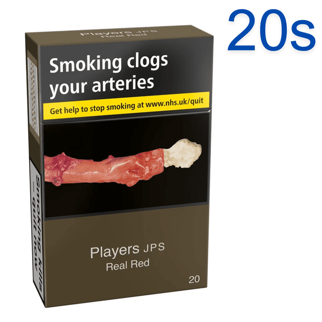 JPS Real Red Cigarettes, 20s