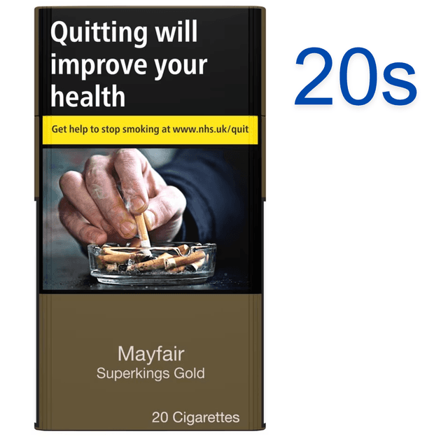  Mayfair Superkings Gold Cigarettes 20 Pack